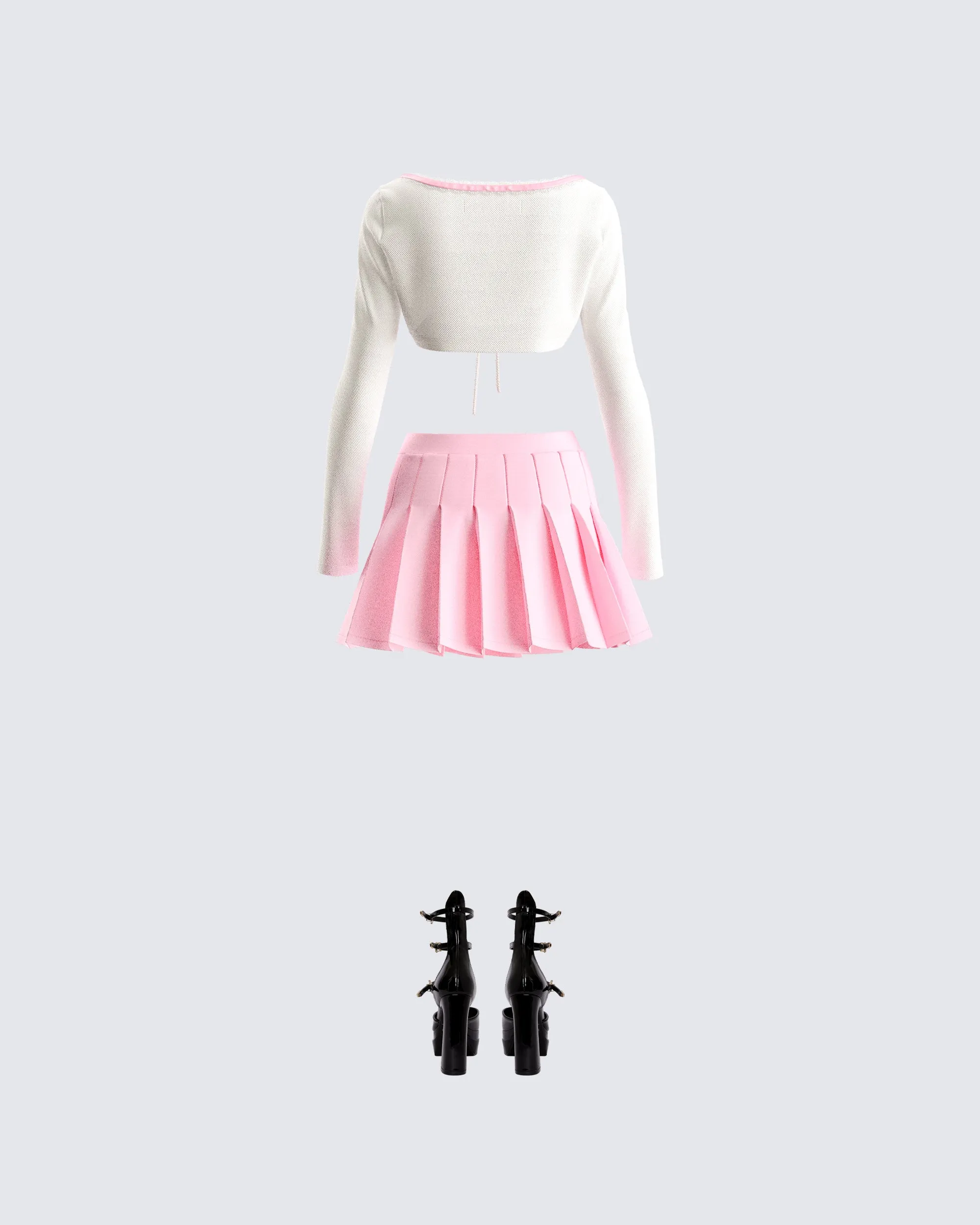Bella Pink Pleated Set sold by Finesse product image thumbnail 3
