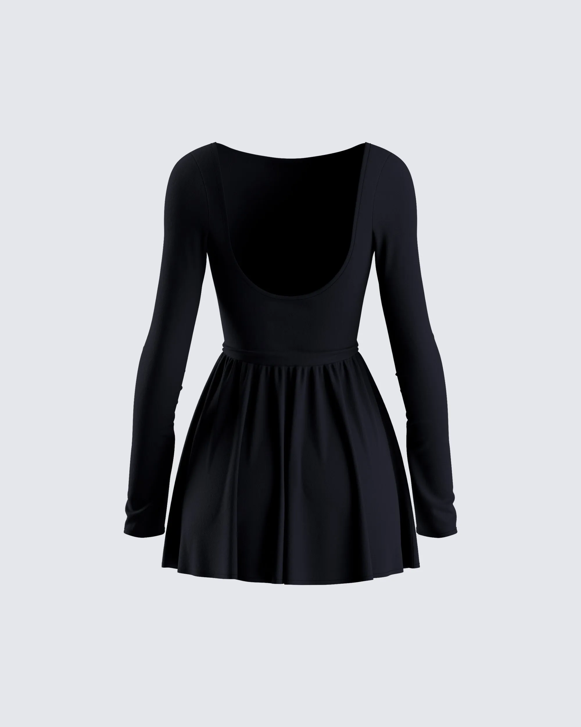 Leen Black Low Back Mini Dress sold by Finesse product image thumbnail 3