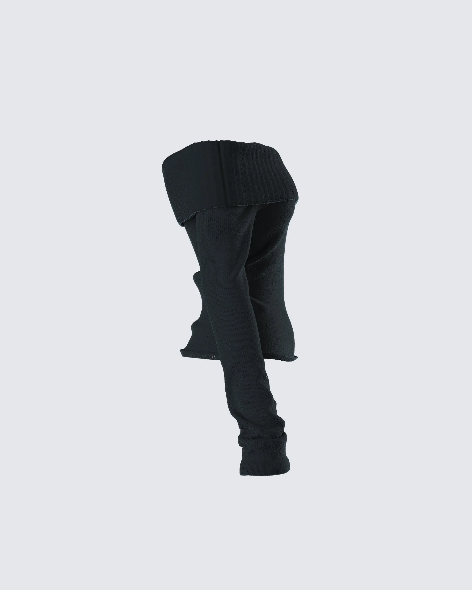 Lorraine Black Sweater Knit Top sold by Finesse product image thumbnail 2