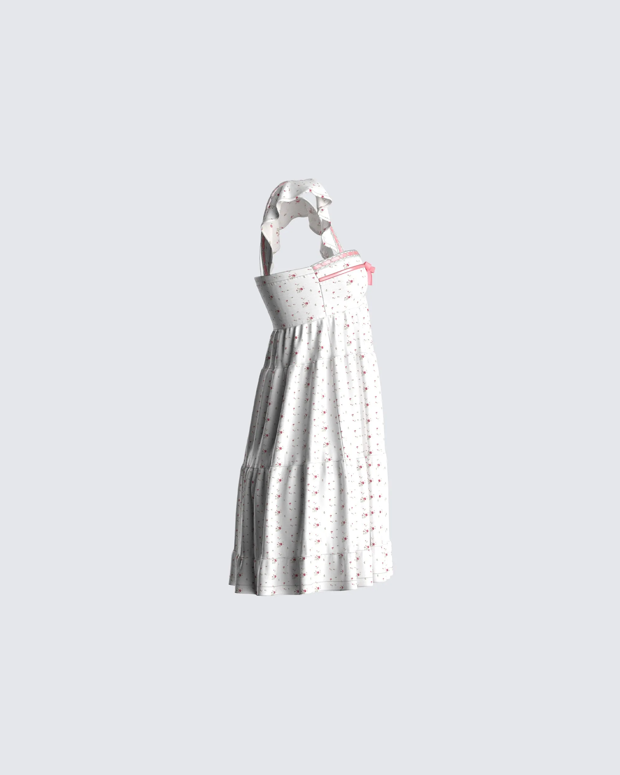 Mallory White Floral Mini Dress sold by Finesse product image thumbnail 2