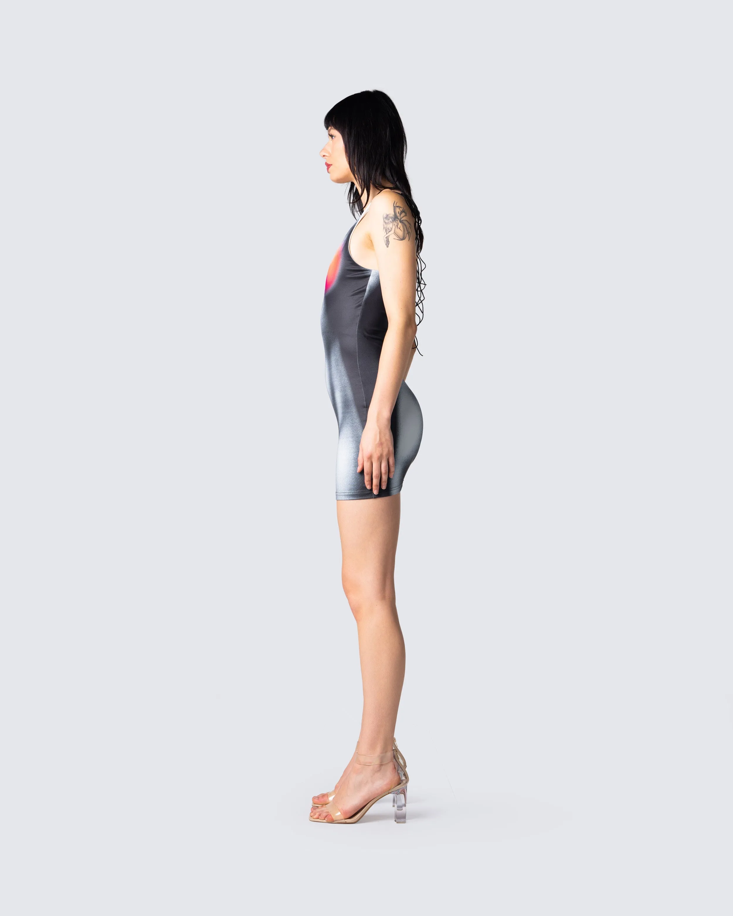 Sabrina Body Print Mini Dress sold by Finesse product image thumbnail 5