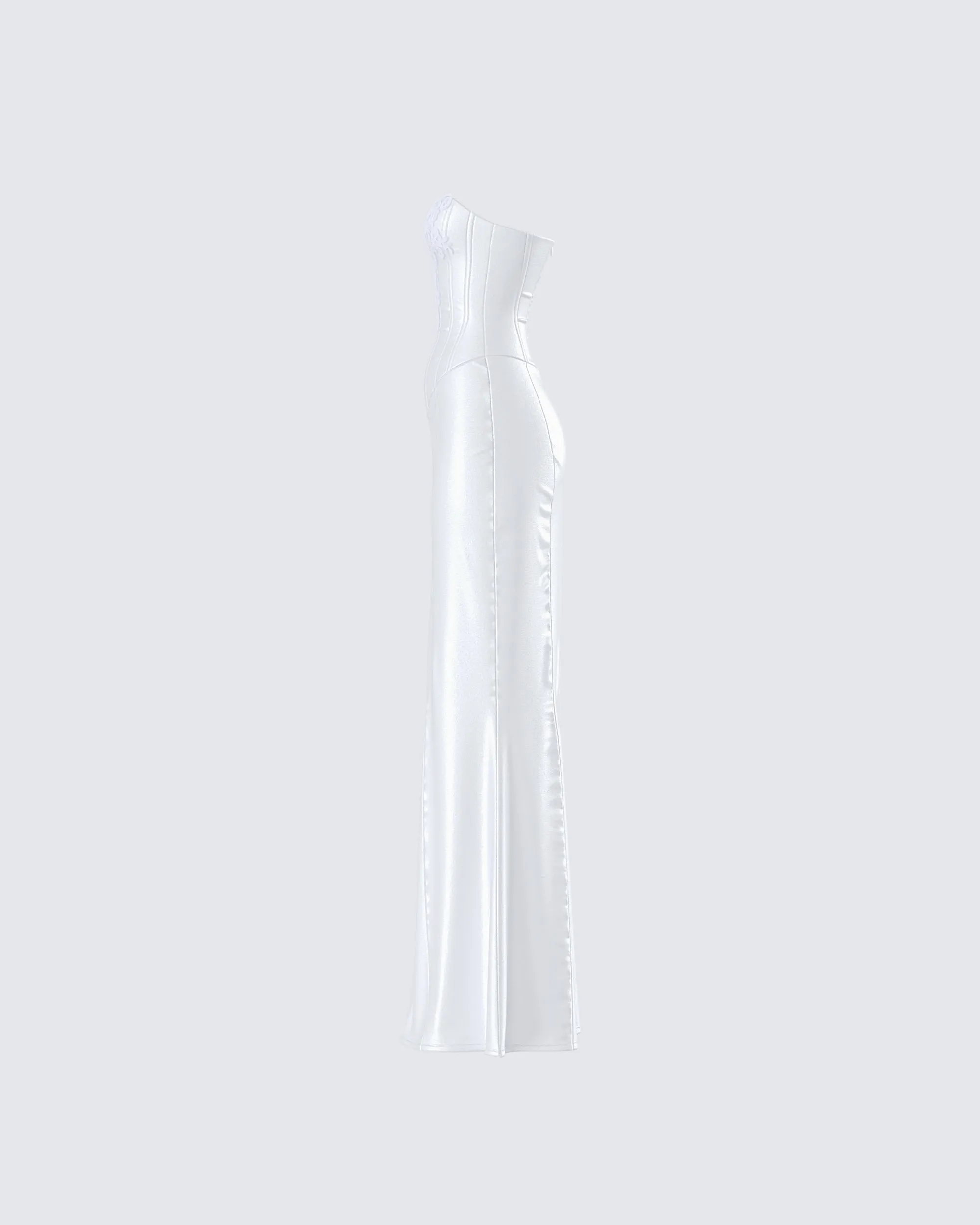 Katana White Lace Applique Gown sold by Finesse product image thumbnail 2