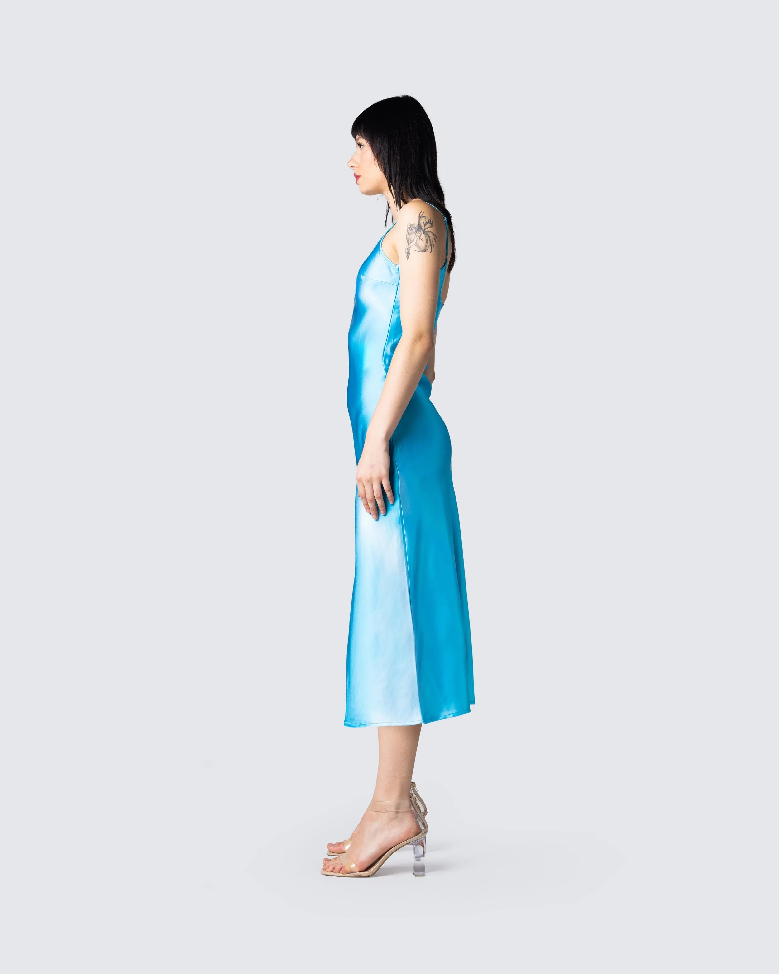 Astra Aqua Print Midi Dress sold by Finesse product image thumbnail 5