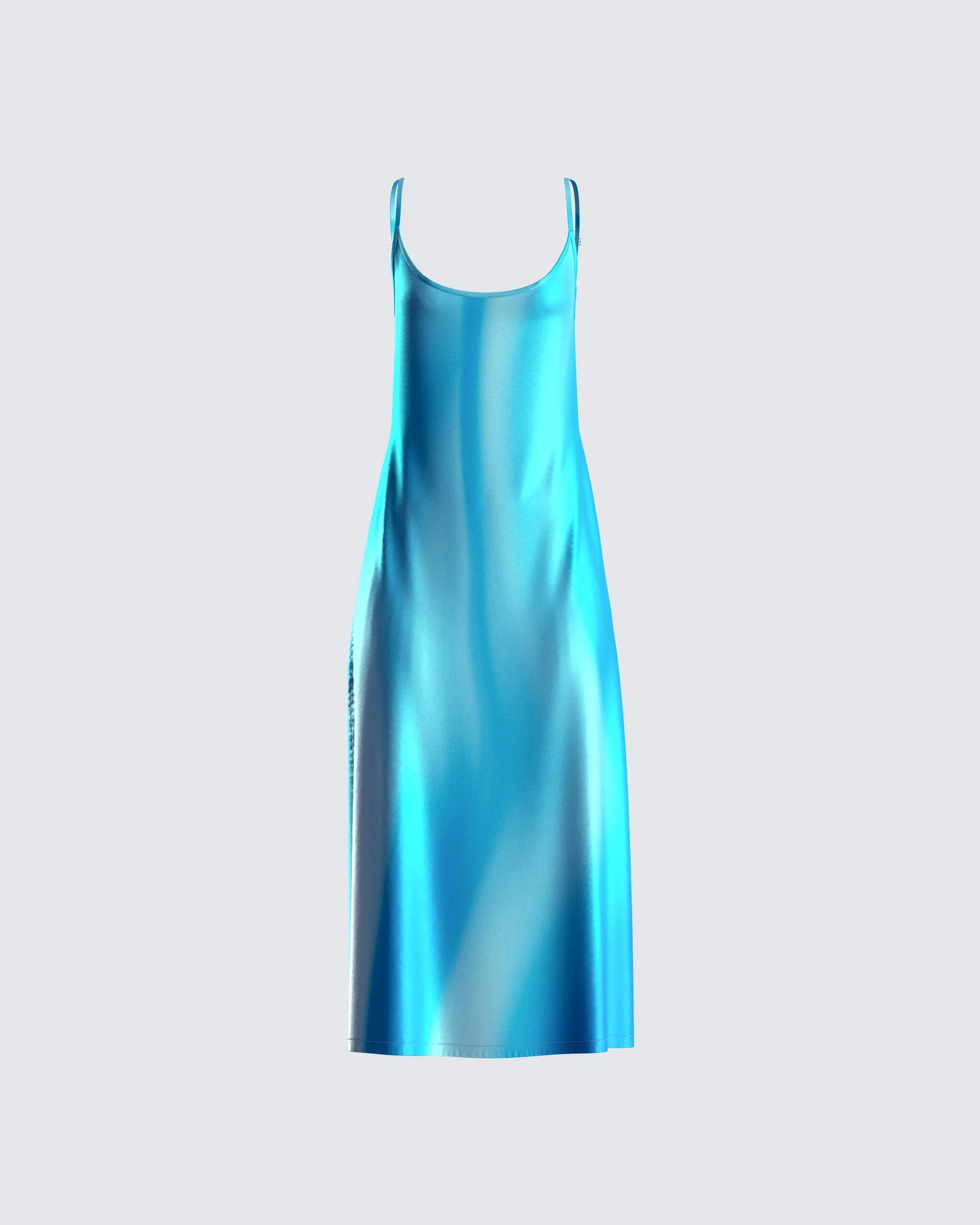 Astra Aqua Print Midi Dress sold by Finesse