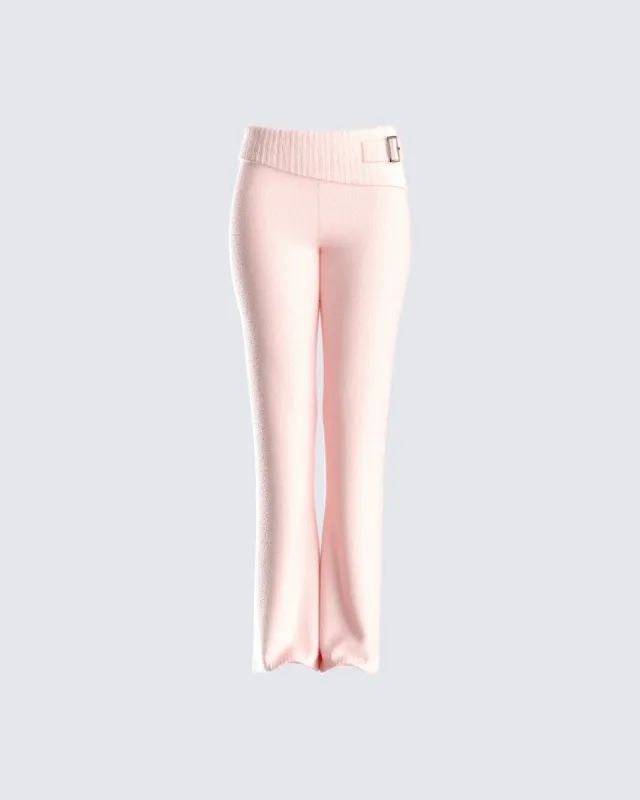 Alyssa Pink Knit Pant sold by Finesse