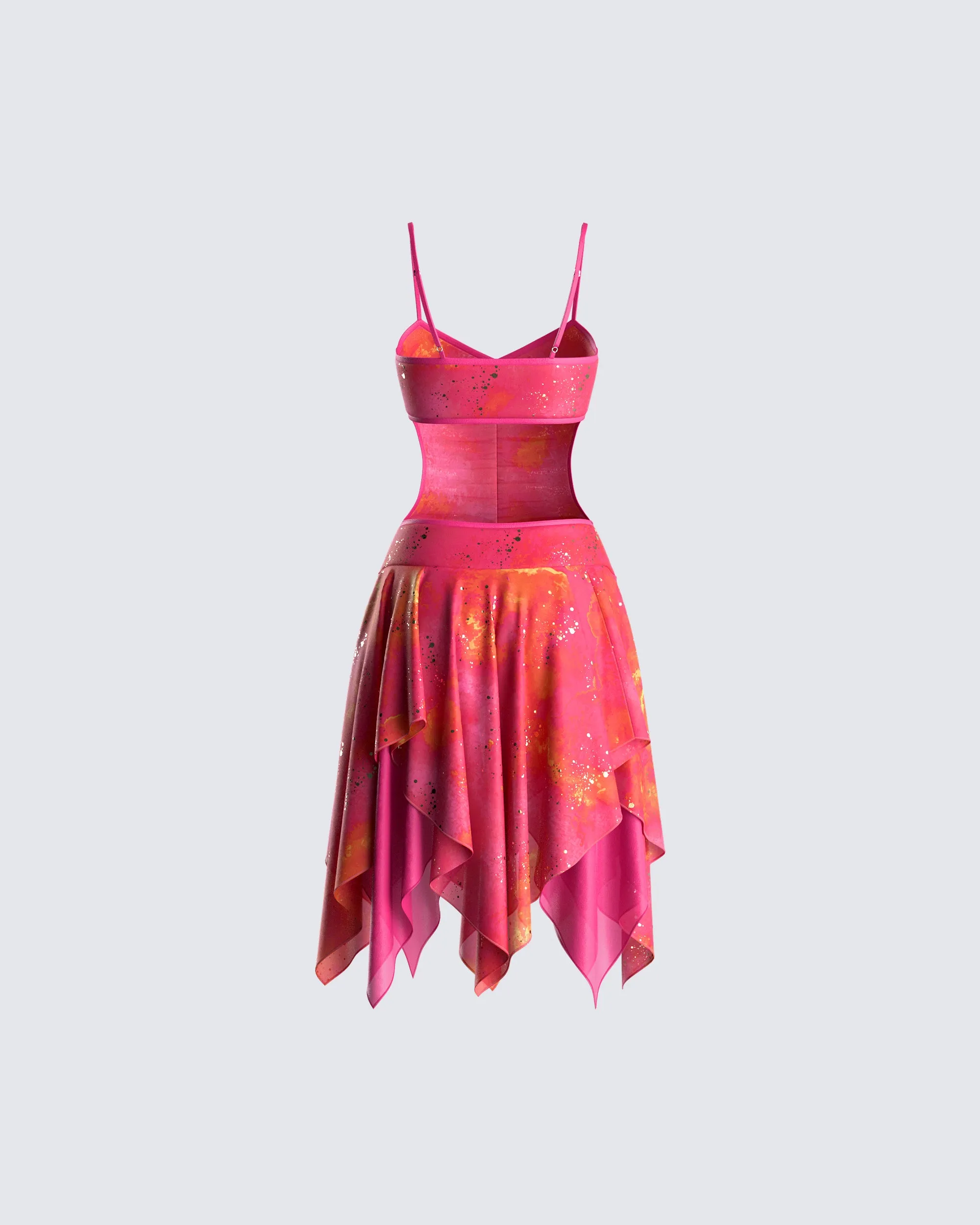 Alejandra Pink Handkerchief Dress sold by Finesse product image thumbnail 3
