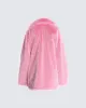 Nicole Pink Vegan Fur Coat sold by Finesse