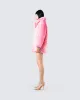 Nicole Pink Vegan Fur Coat sold by Finesse