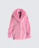 Nicole Pink Vegan Fur Coat sold by Finesse