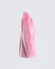Nicole Pink Vegan Fur Coat sold by Finesse