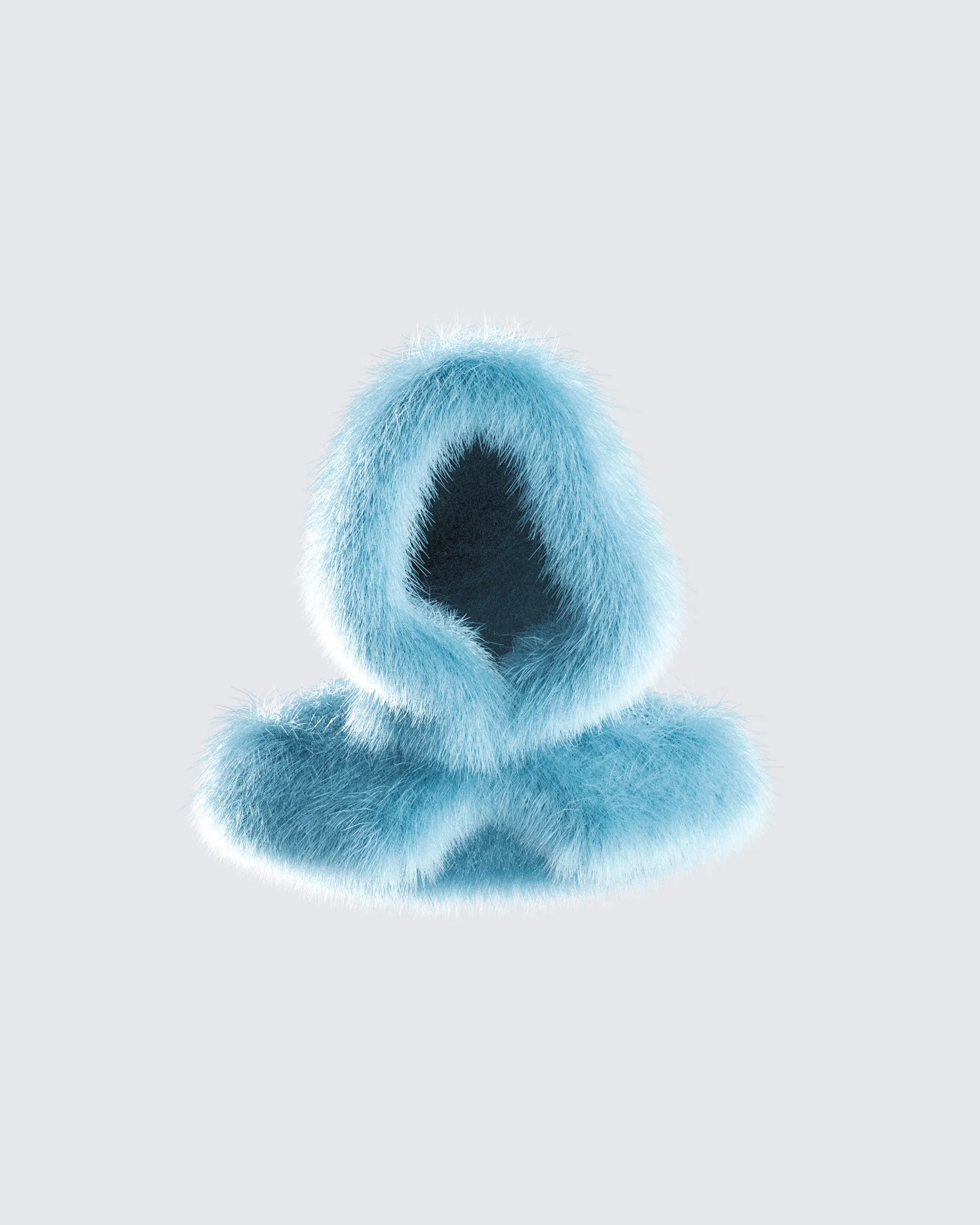 Jayden Aqua Fur Hood sold by Finesse