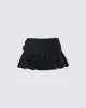 Ataya Black Denim Micro Mini Skirt sold by Finesse