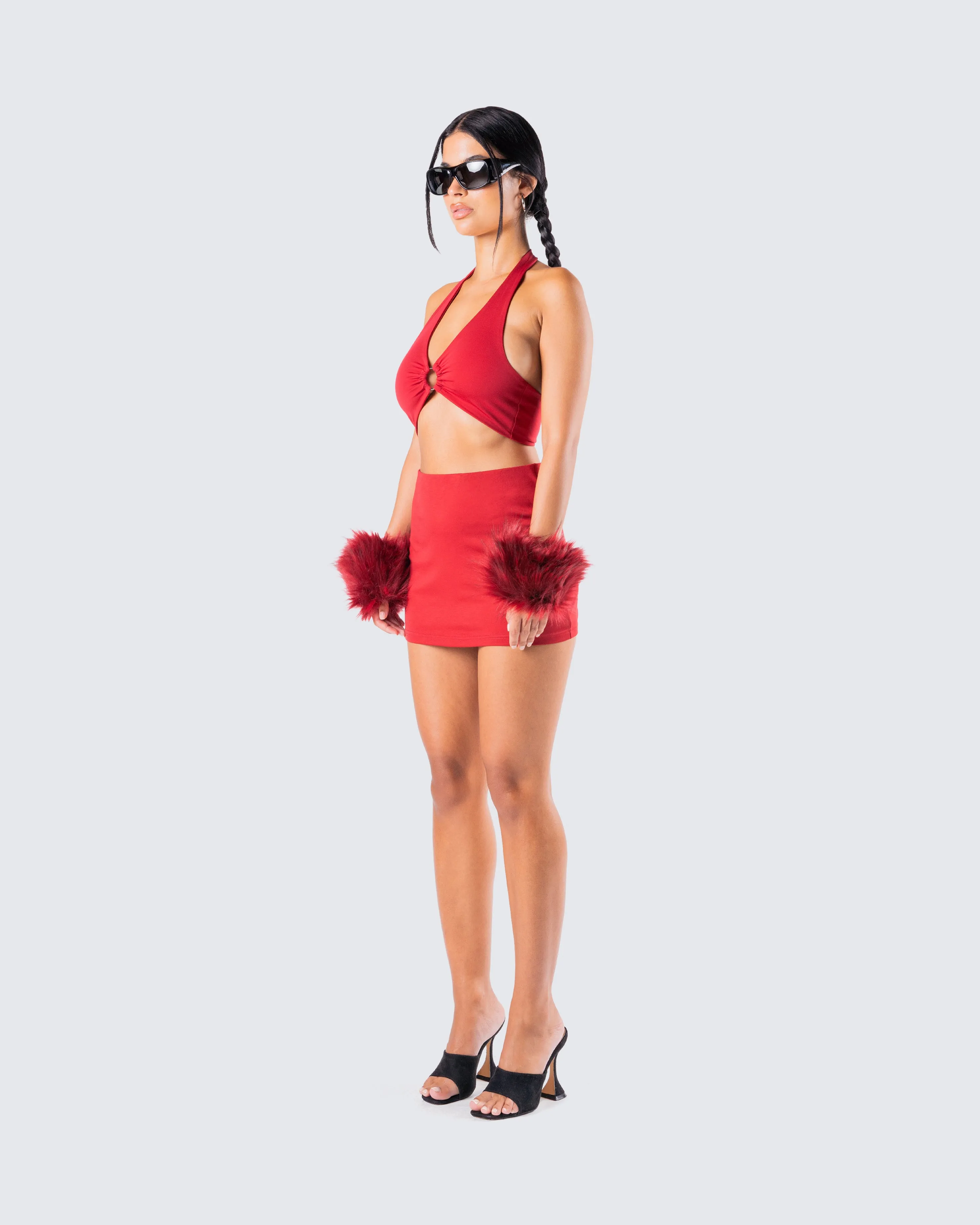 Carolina Red Fur Set sold by Finesse product image thumbnail 5