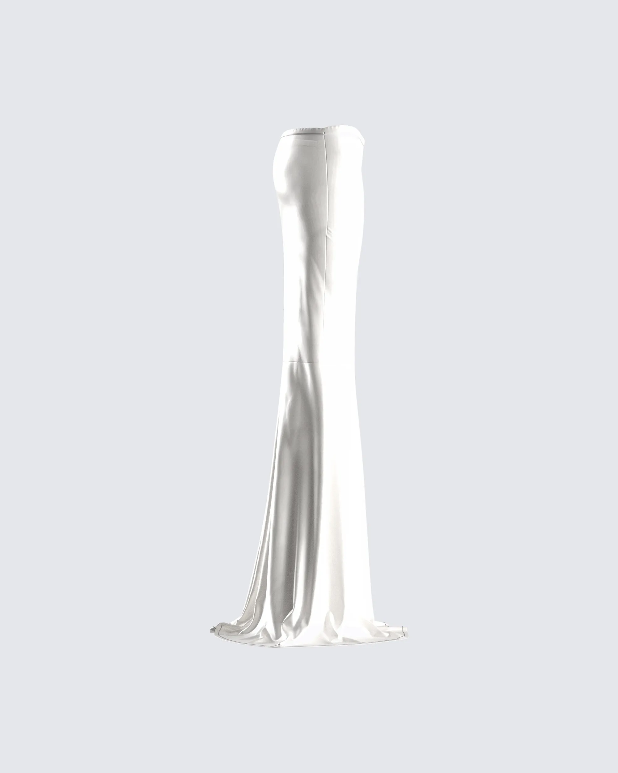 Minh White Satin Maxi Skirt sold by Finesse product image thumbnail 2