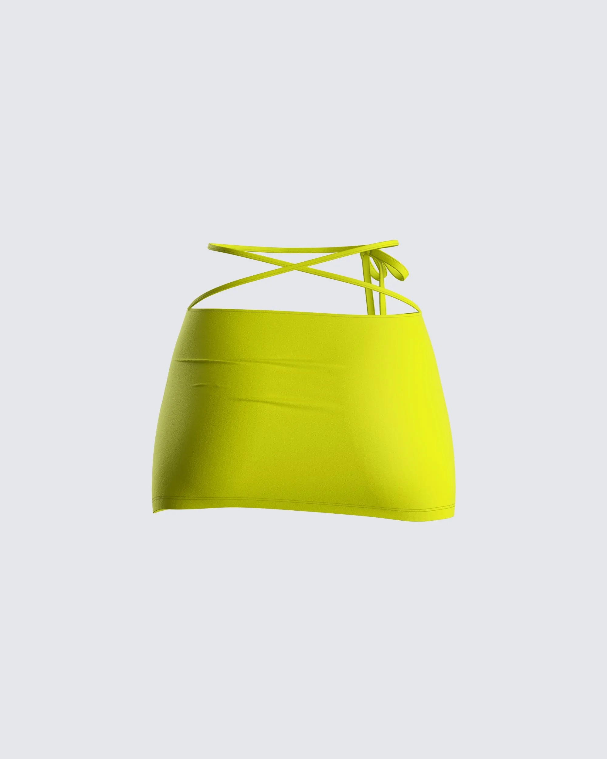 Cameron Yellow Mini Skirt sold by Finesse product image thumbnail 3