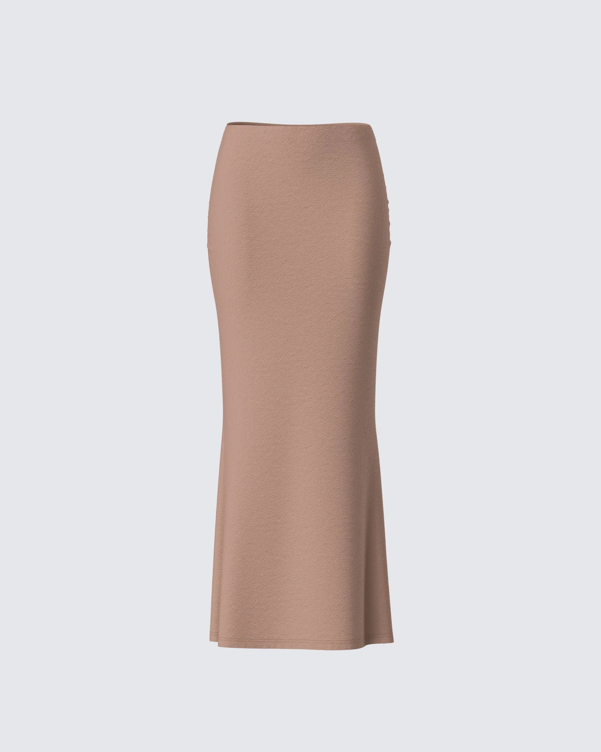 Abra Taupe Maxi Skirt sold by Finesse