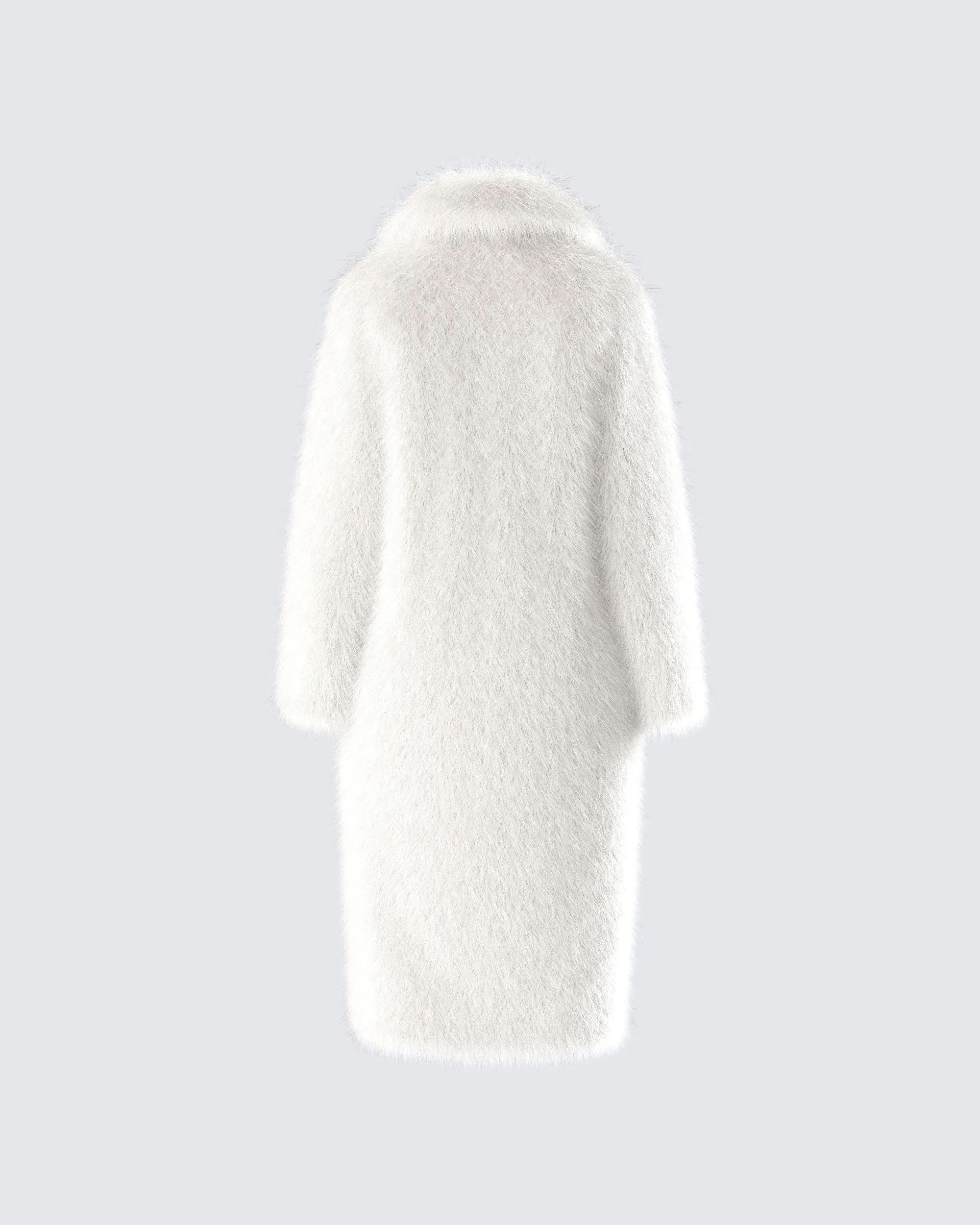 Trista Ivory Faux Fur Coat sold by Finesse product image thumbnail 3