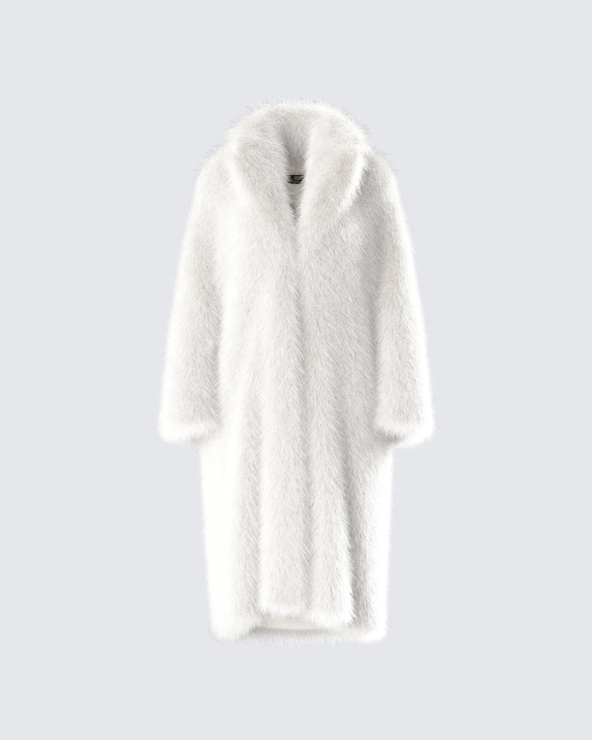 Trista Ivory Faux Fur Coat sold by Finesse