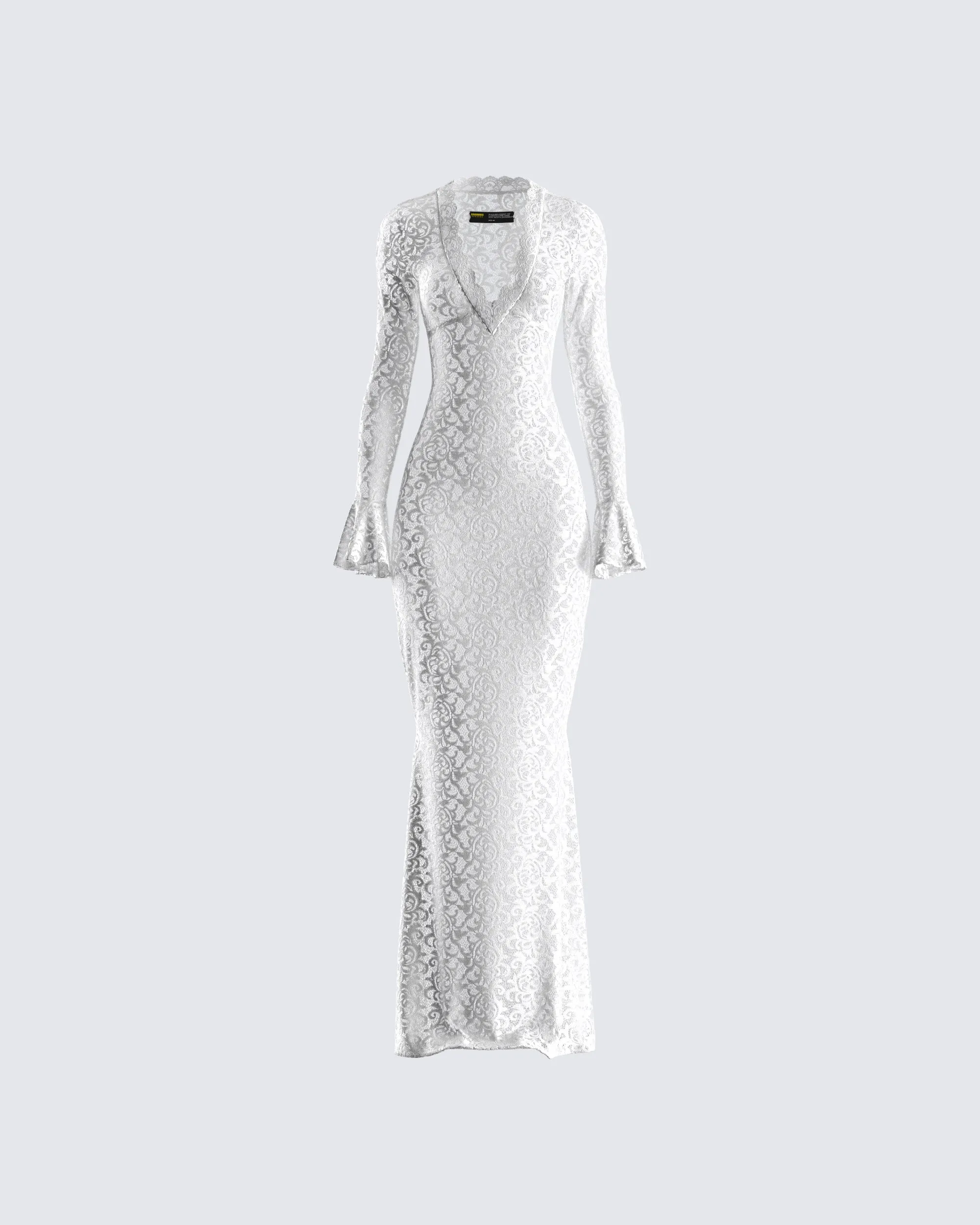 Kobina White Lace Maxi Dress sold by Finesse