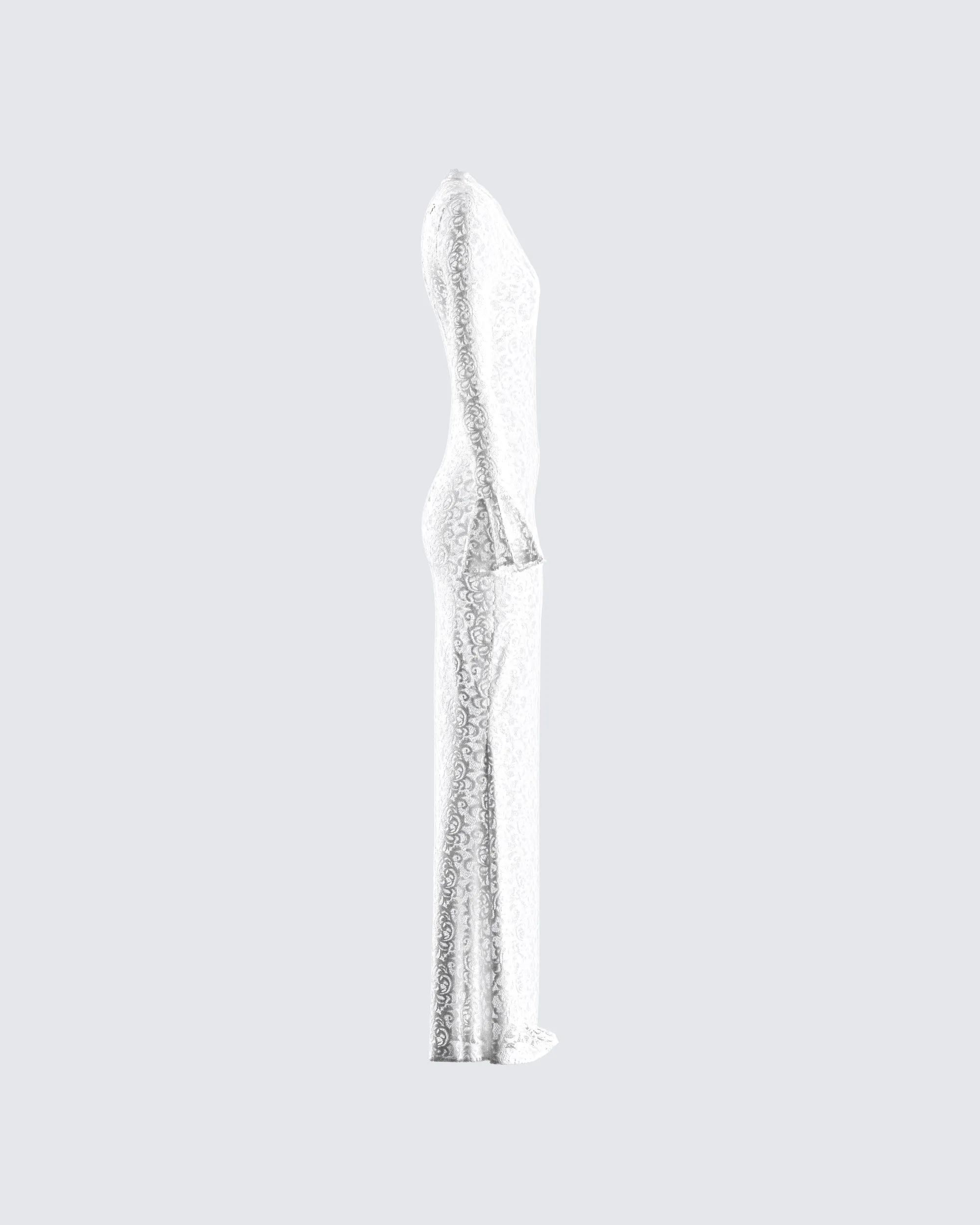 Kobina White Lace Maxi Dress sold by Finesse product image thumbnail 2