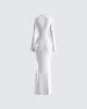 Kobina White Lace Maxi Dress sold by Finesse