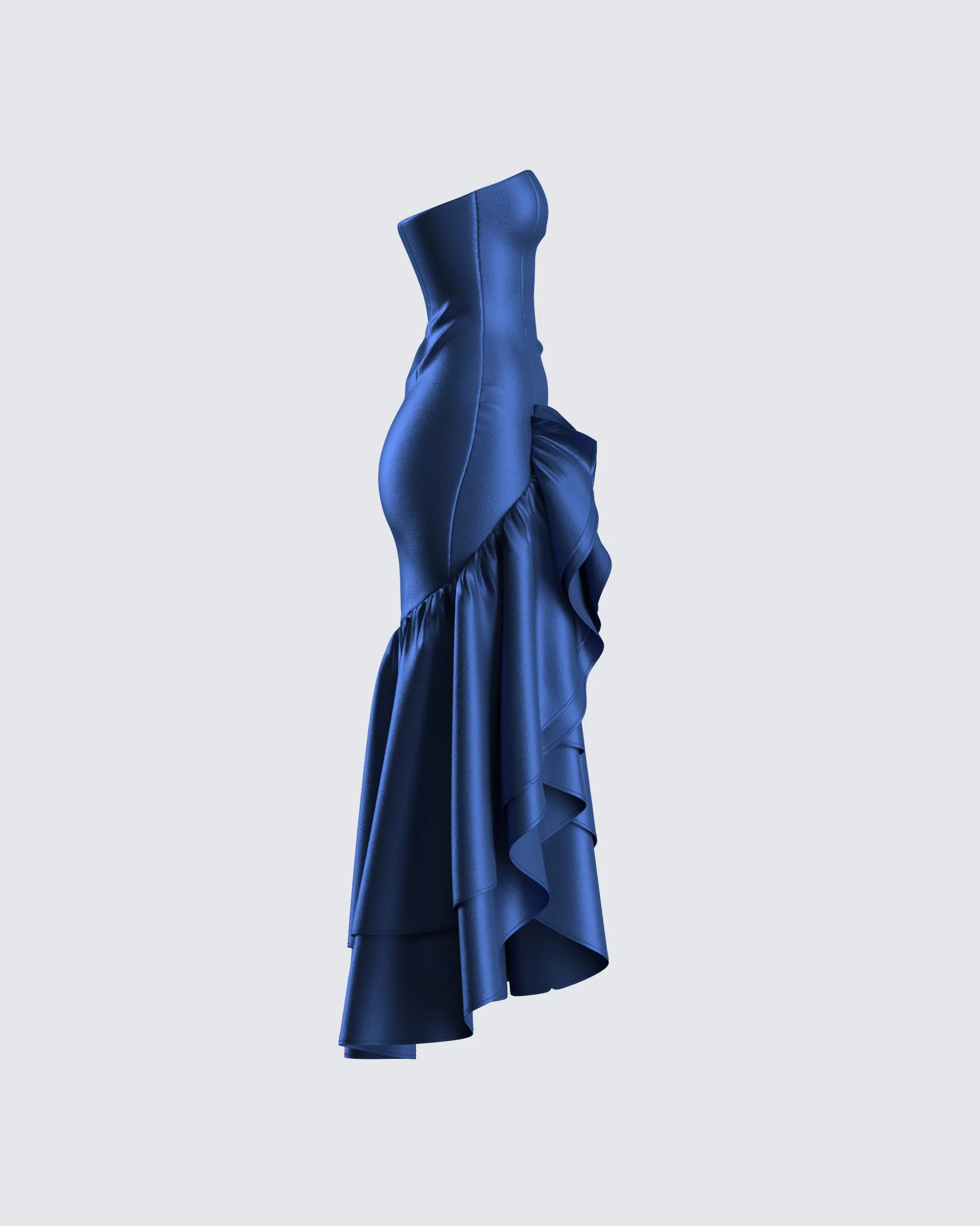 Jo Navy Ruffle Maxi Dress sold by Finesse product image thumbnail 2