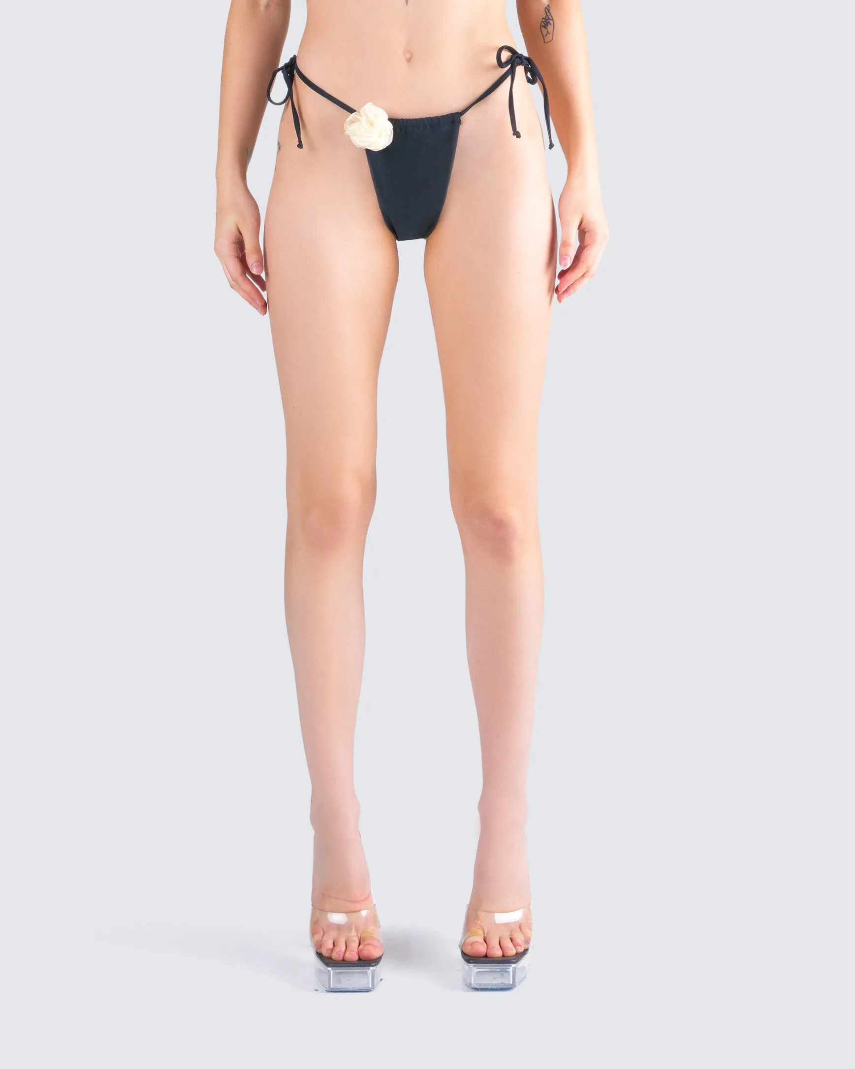 Revel Black Bikini Flower Bottom sold by Finesse product image thumbnail 4