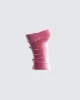 Ayla Pink Velvet Tube Top sold by Finesse