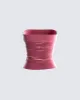 Ayla Pink Velvet Tube Top sold by Finesse