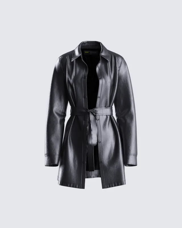 Kylie Vegan Leather Jacket sold by Finesse