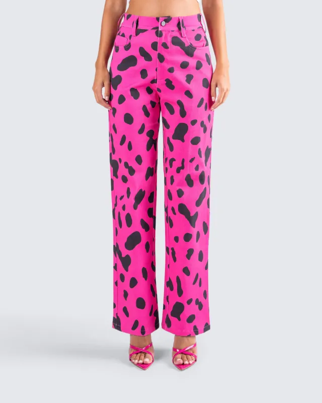 E Captivated Cow Printed Pants sold by Finesse