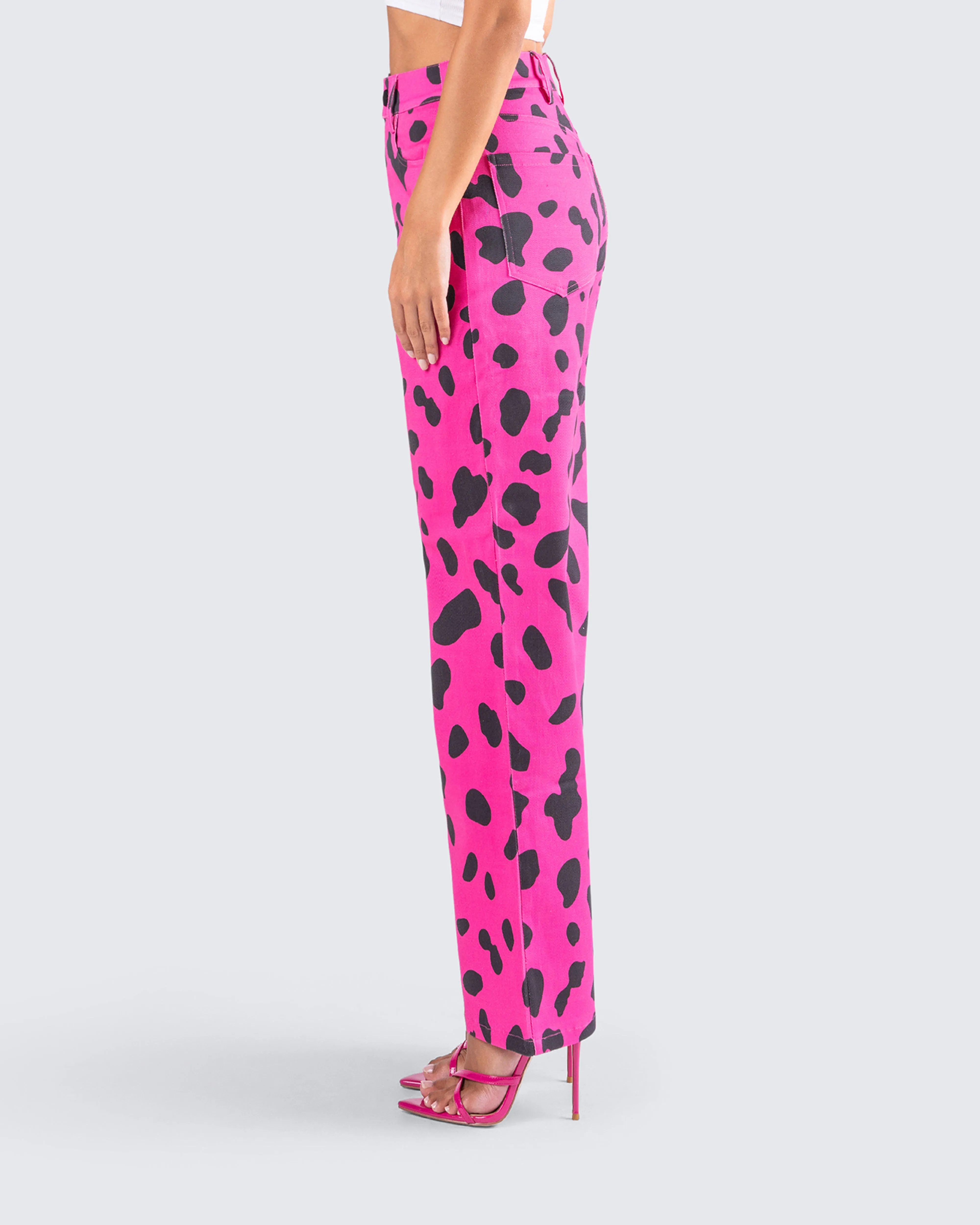 E Captivated Cow Printed Pants sold by Finesse product image thumbnail 3