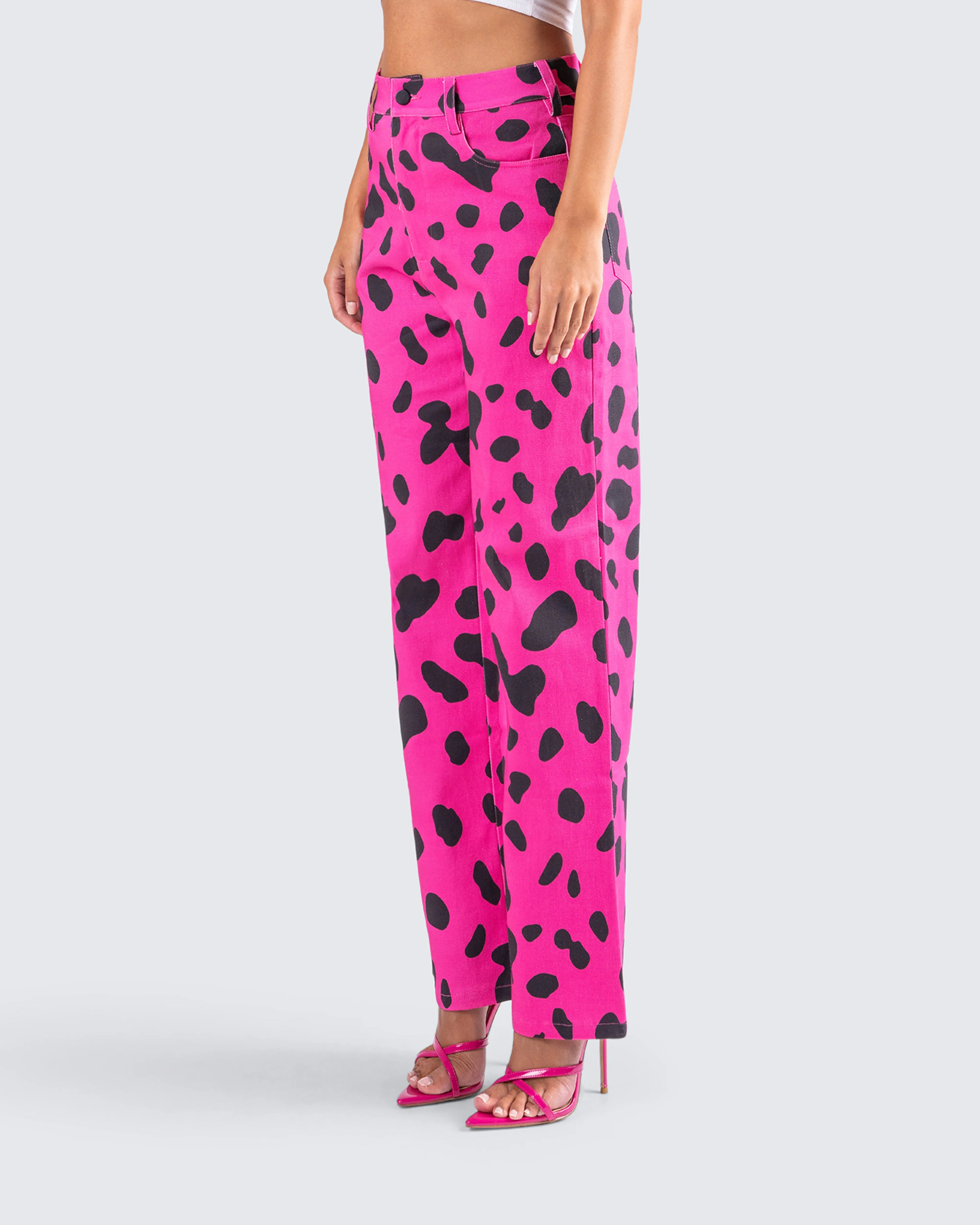 E Captivated Cow Printed Pants sold by Finesse product image thumbnail 2