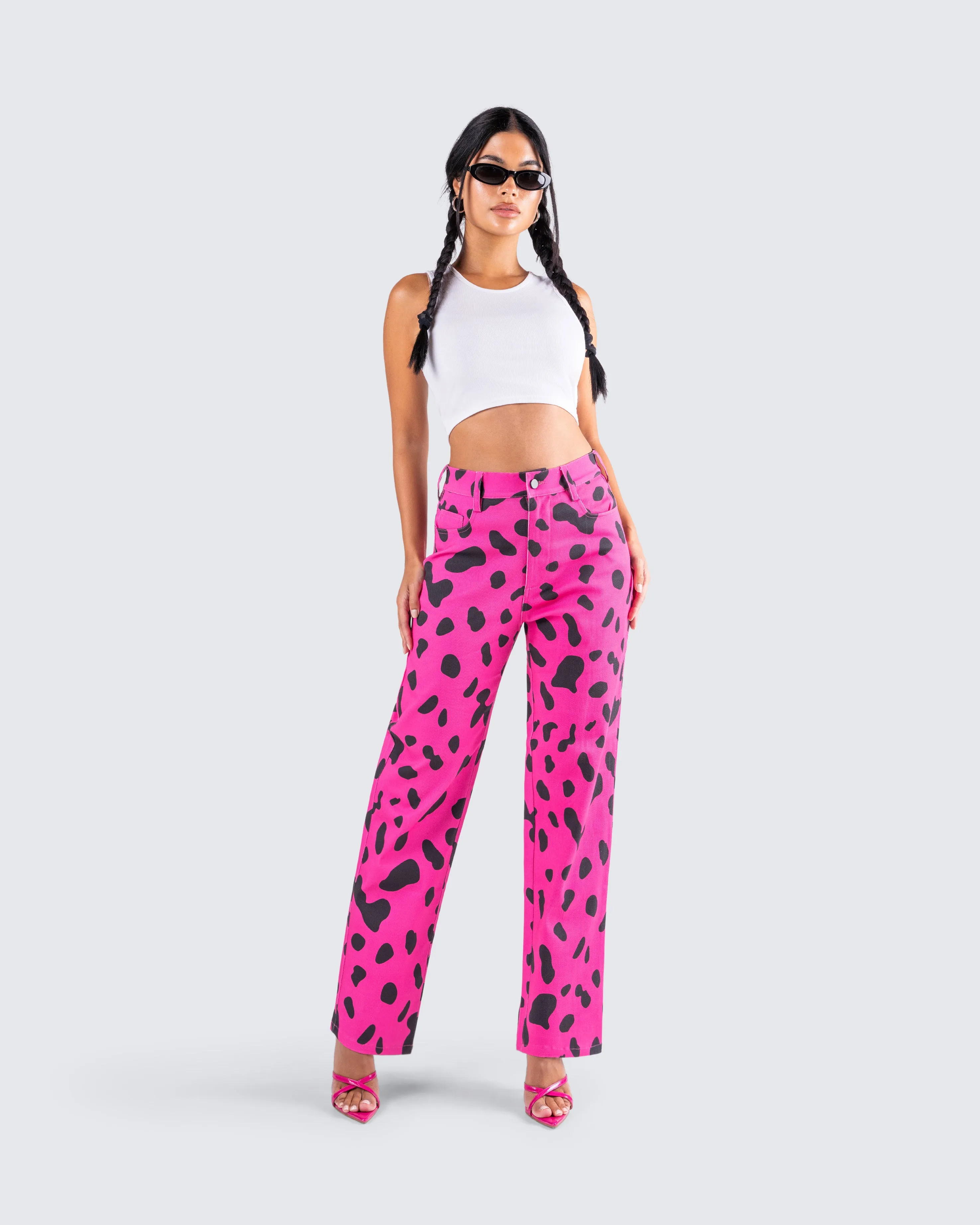 E Captivated Cow Printed Pants sold by Finesse product image thumbnail 5