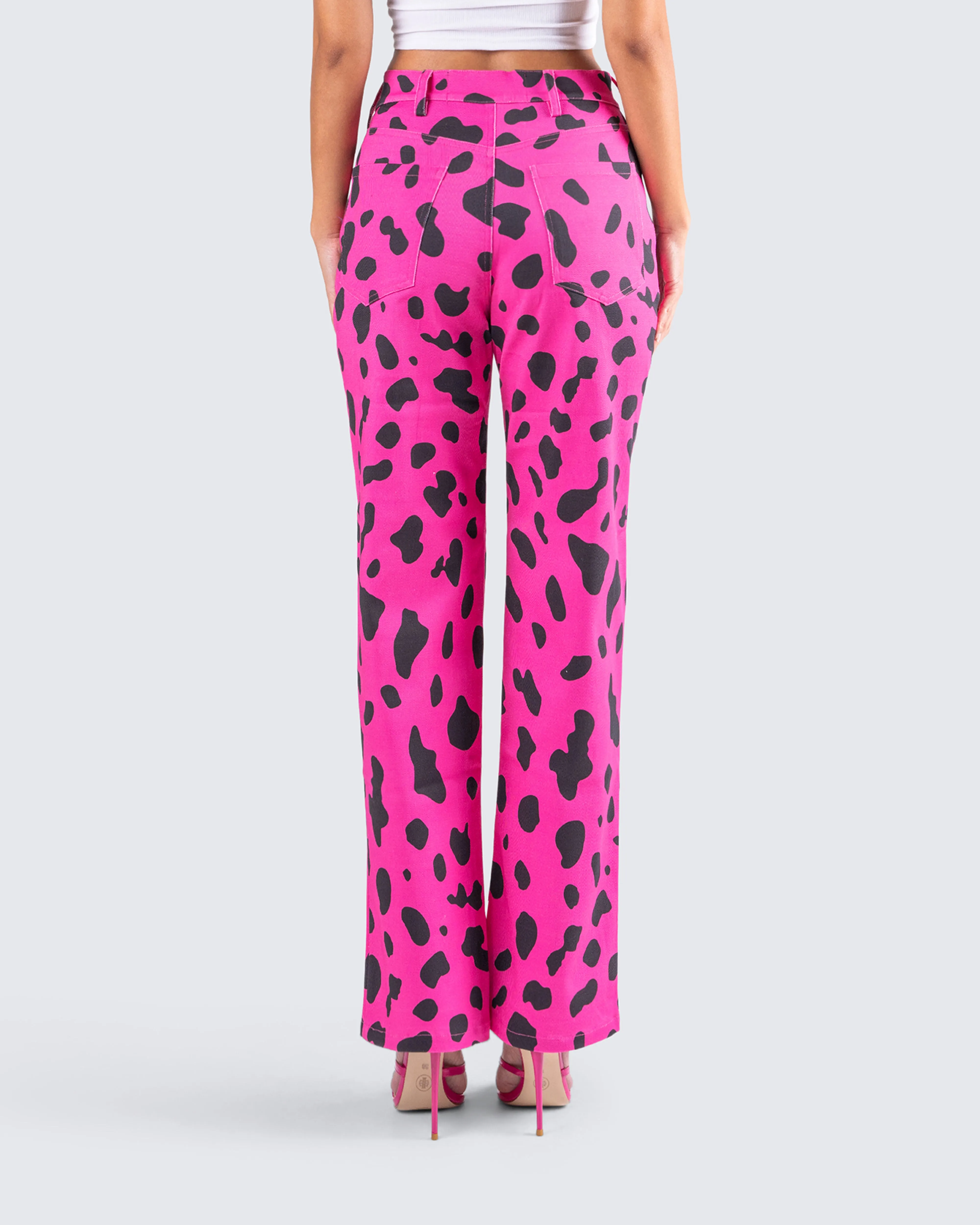 E Captivated Cow Printed Pants sold by Finesse product image thumbnail 4