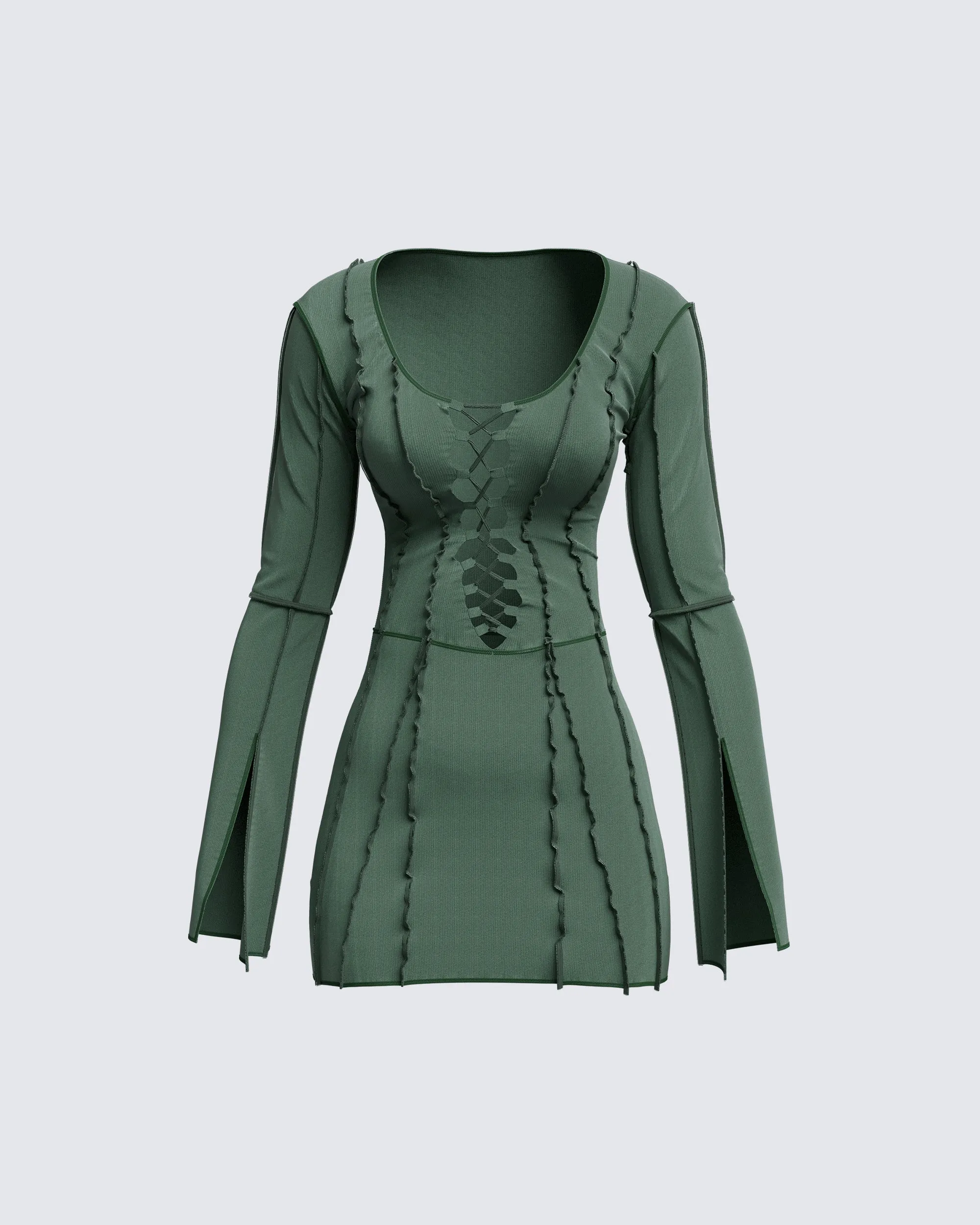 Karlie Lace Up Boss Dress sold by Finesse