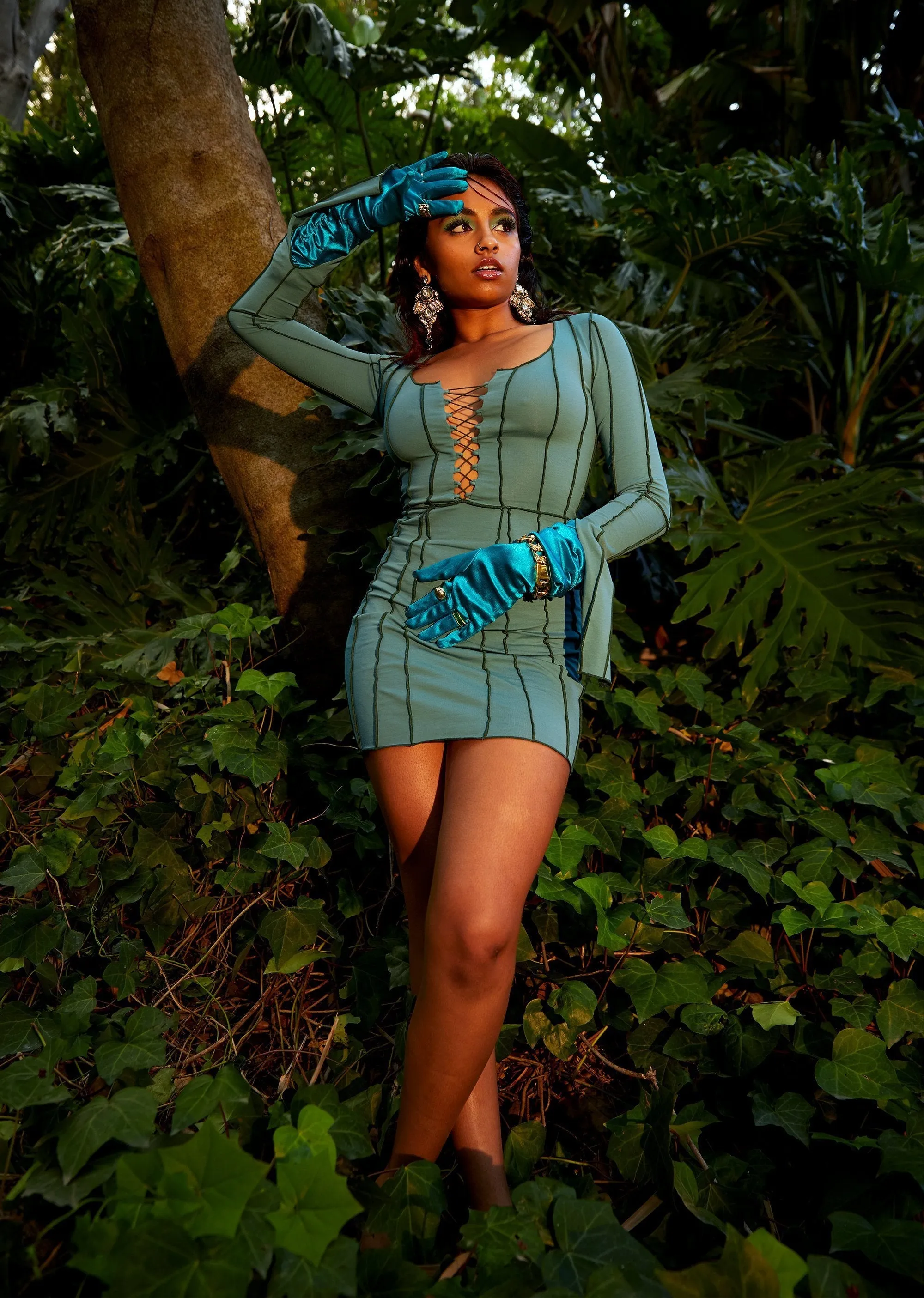 Karlie Lace Up Boss Dress sold by Finesse product image thumbnail 5