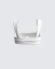 Keiko White Jersey Crop Top sold by Finesse