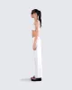 Keiko White Jersey Crop Top sold by Finesse