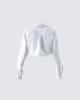Chloe Cropped Shirt sold by Finesse