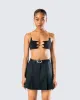 Amari Black Chain Cropped Top sold by Finesse