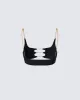 Amari Black Chain Cropped Top sold by Finesse