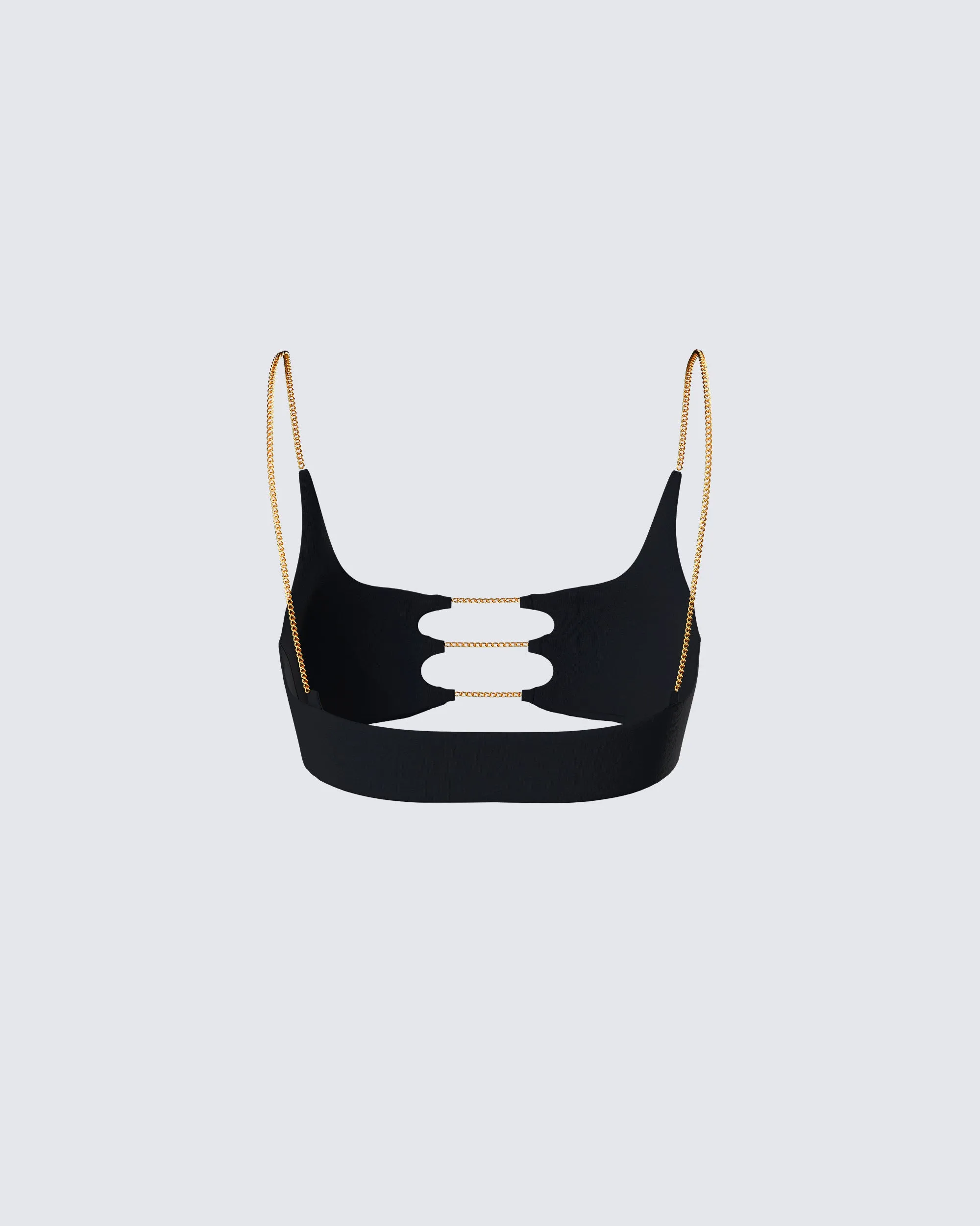 Amari Black Chain Cropped Top sold by Finesse product image thumbnail 3