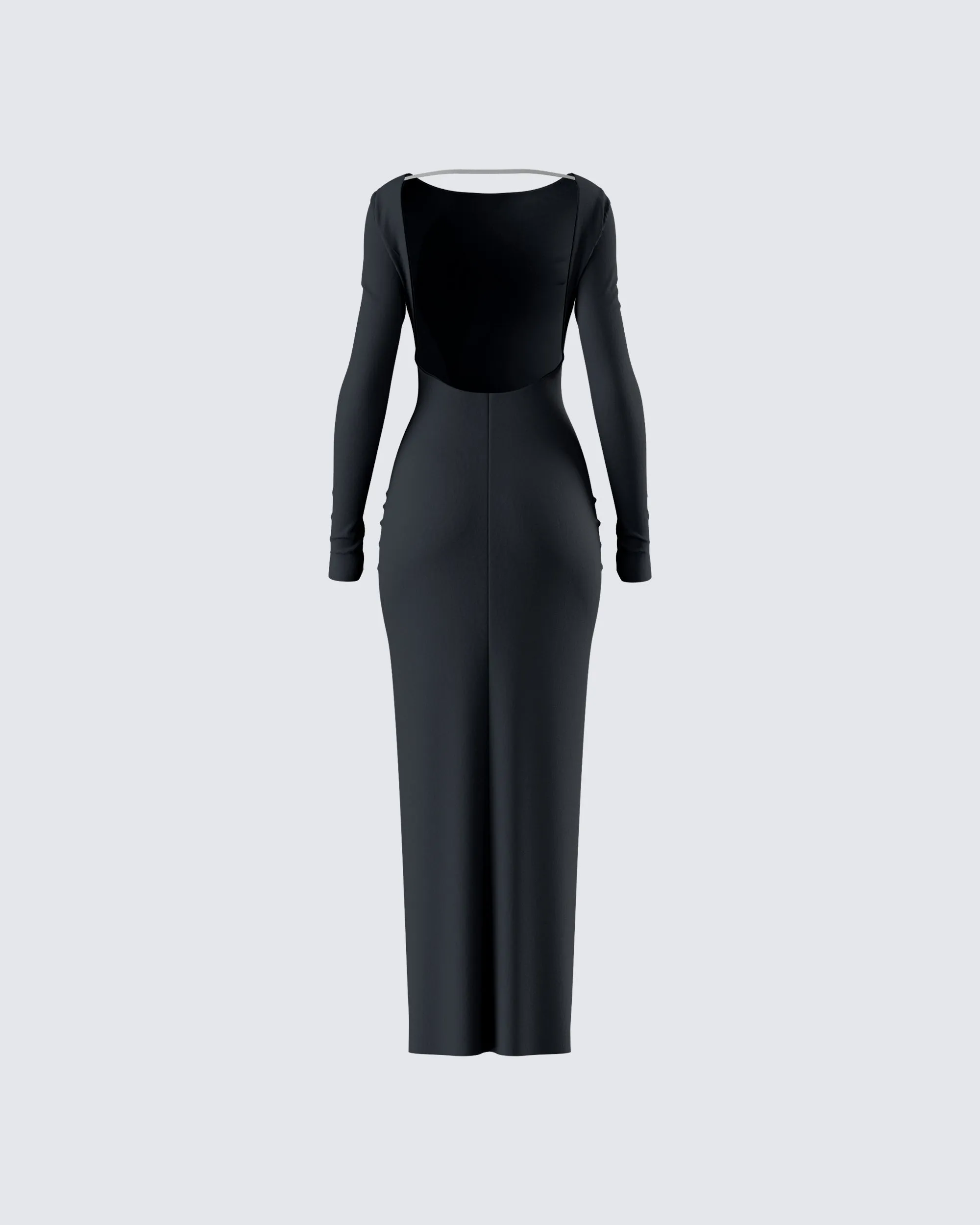 Izel Black Backless Maxi Dress sold by Finesse product image thumbnail 3