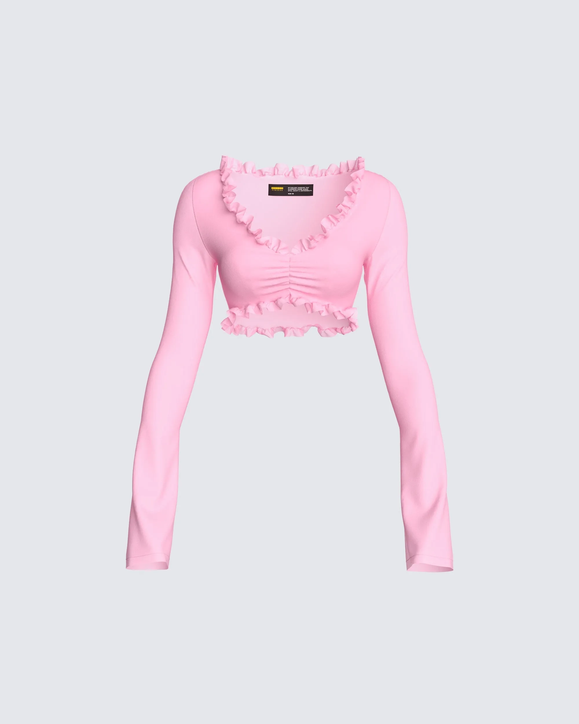 Peyton Pink Cropped Top sold by Finesse