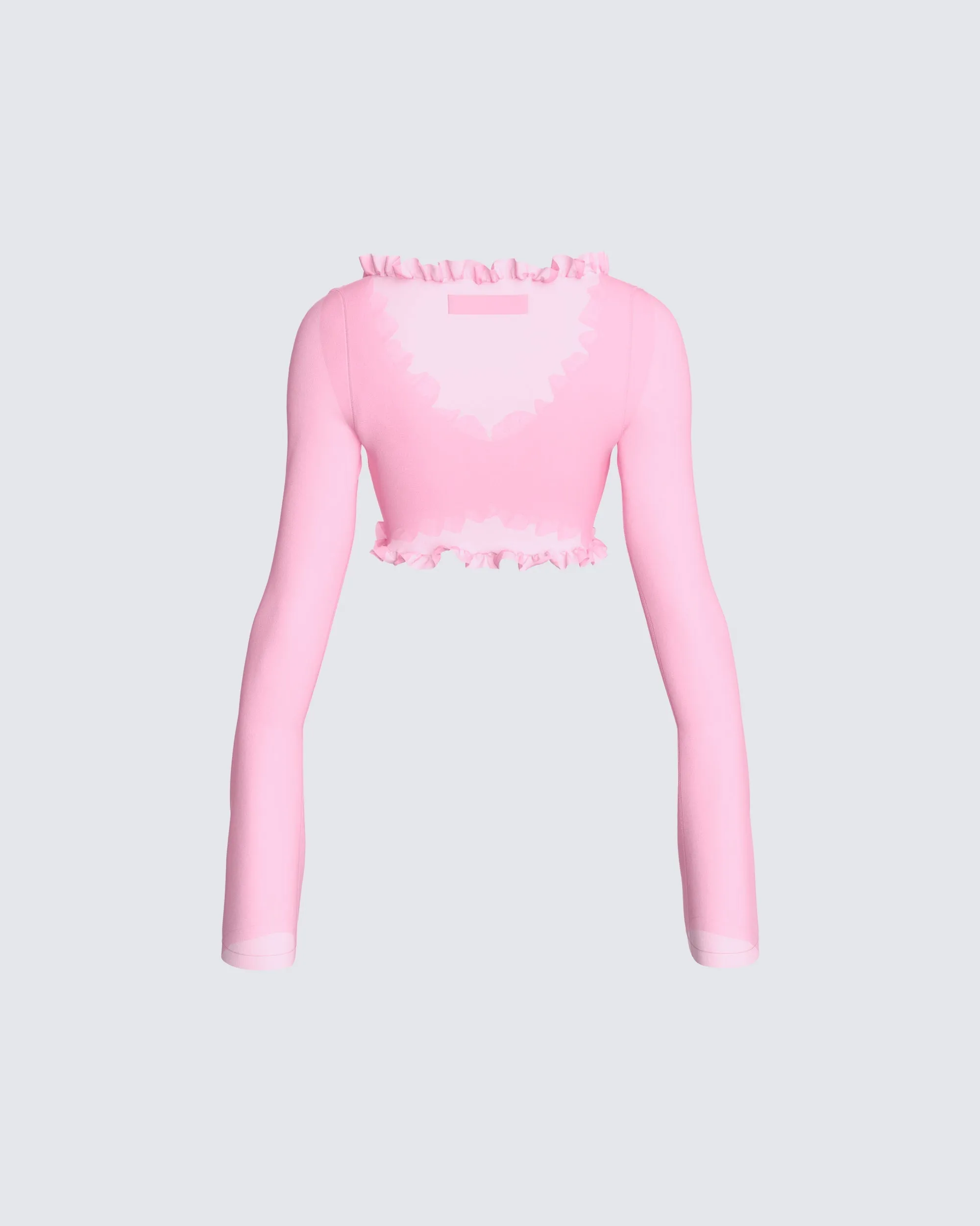 Peyton Pink Cropped Top sold by Finesse product image thumbnail 3