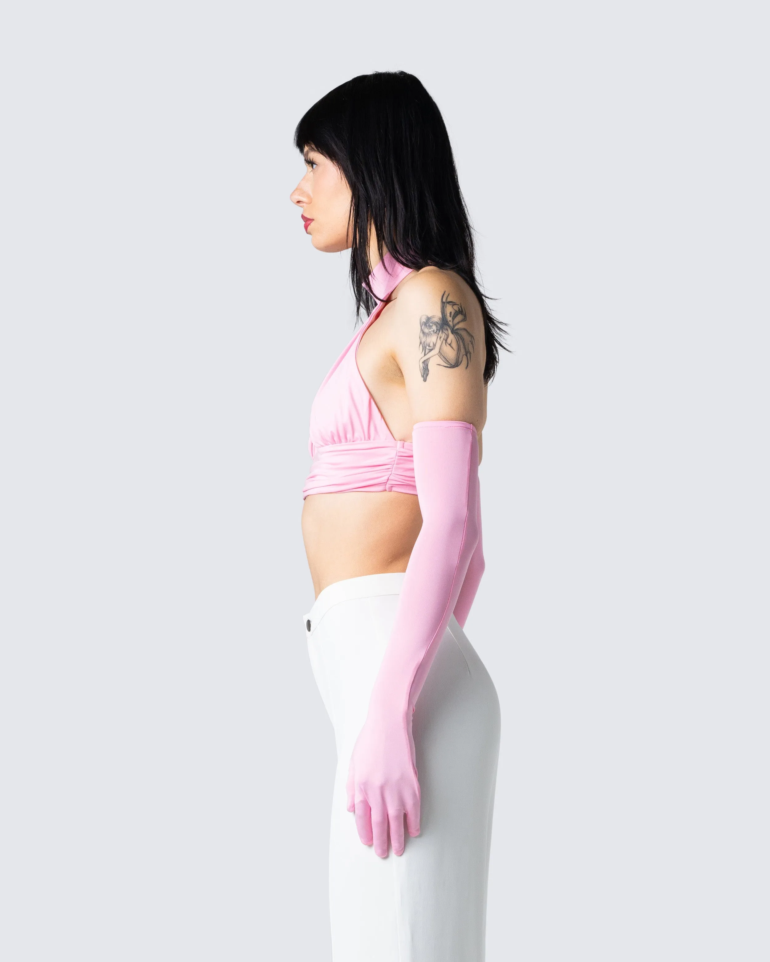 Emmy Pink Halter Crop Top sold by Finesse product image thumbnail 5