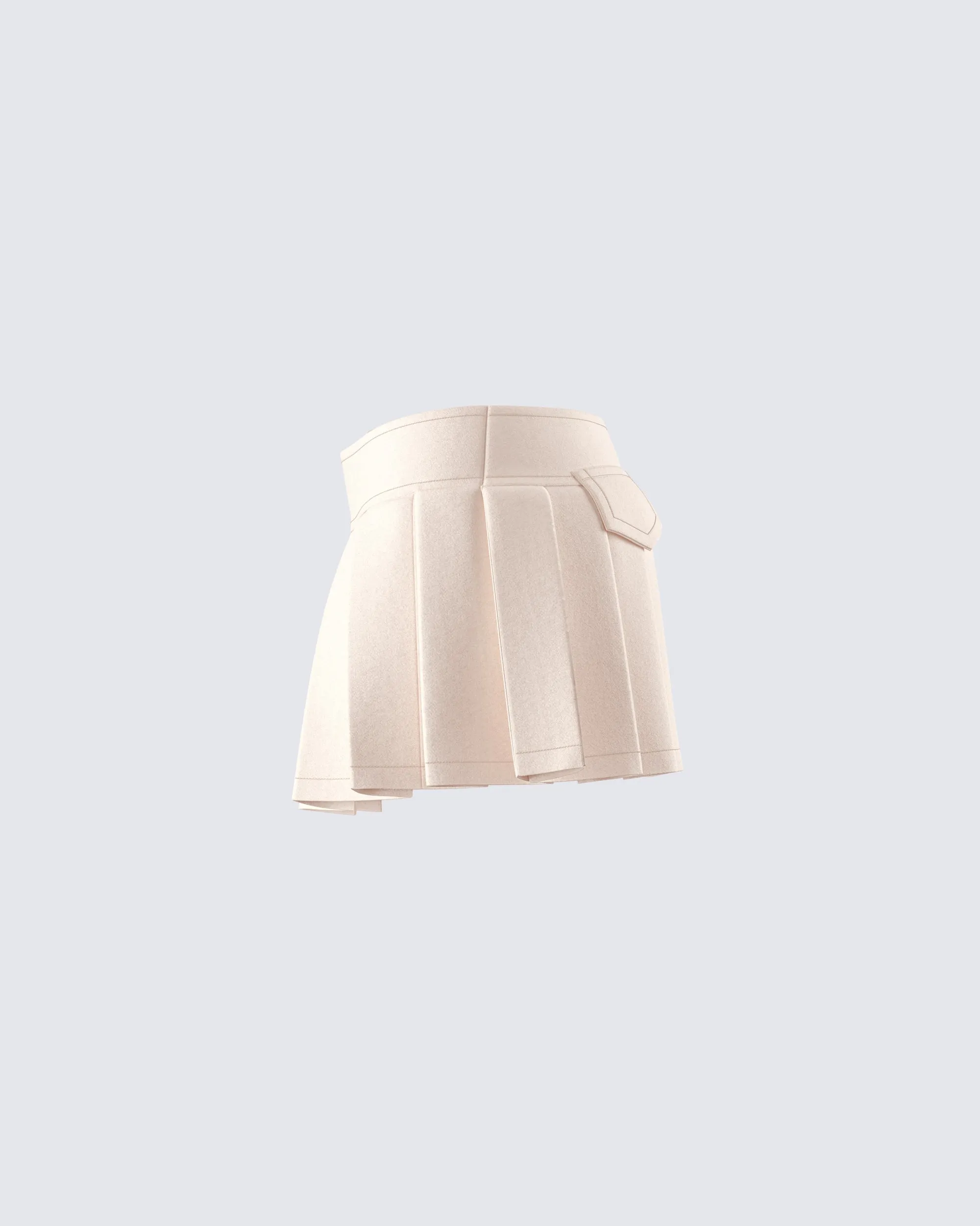 Tina Tan Pleated Mini Skirt sold by Finesse product image thumbnail 2