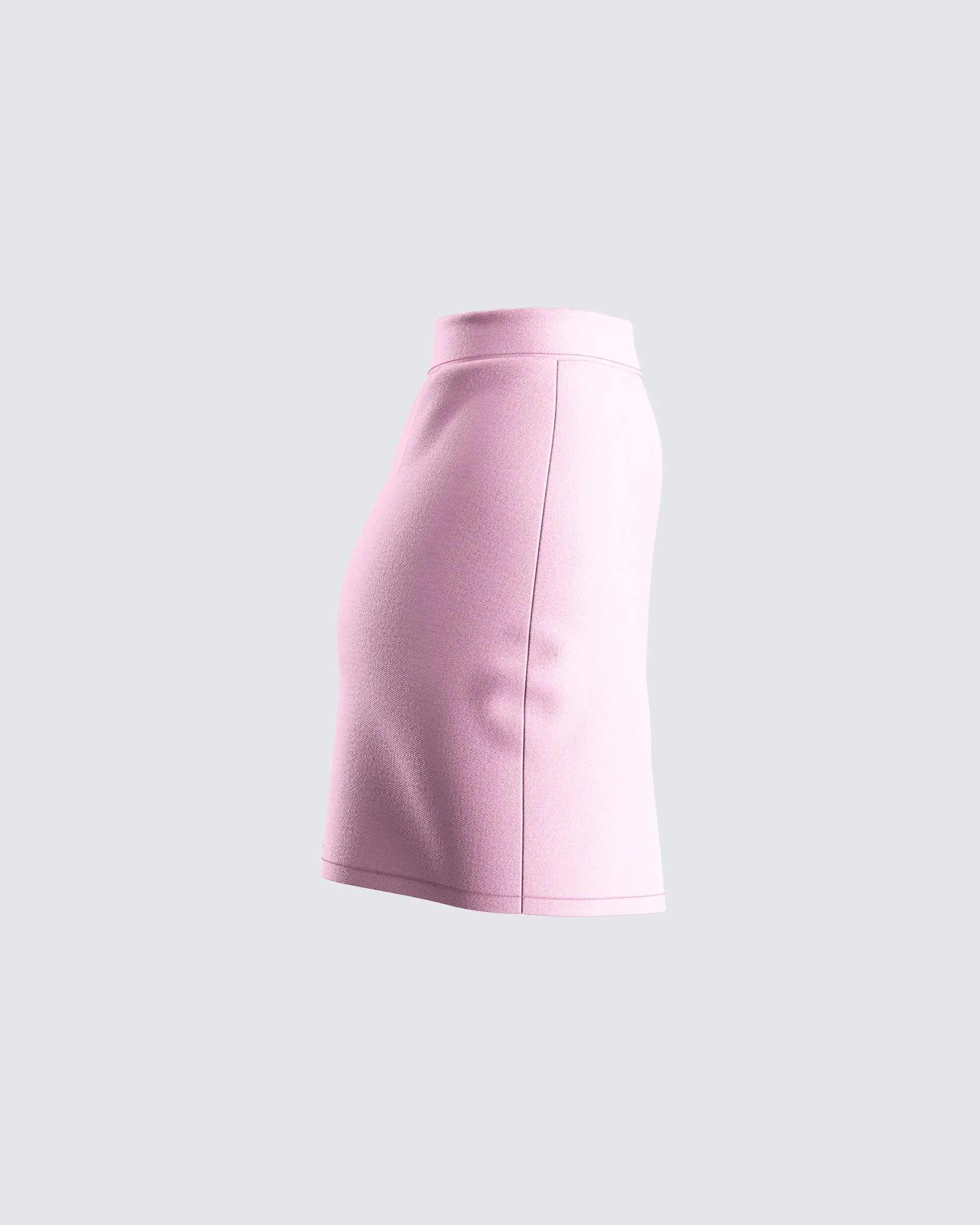 Teresa Pink High Waist Mini Skirt sold by Finesse product image thumbnail 2