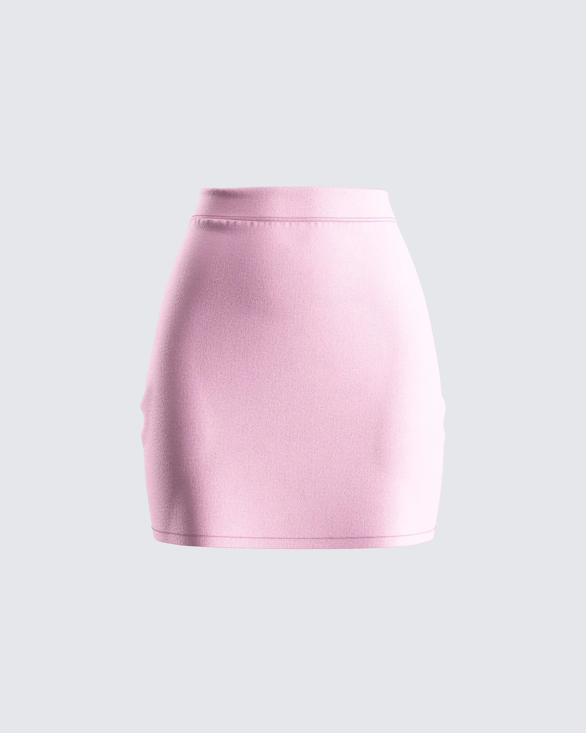 Teresa Pink High Waist Mini Skirt sold by Finesse